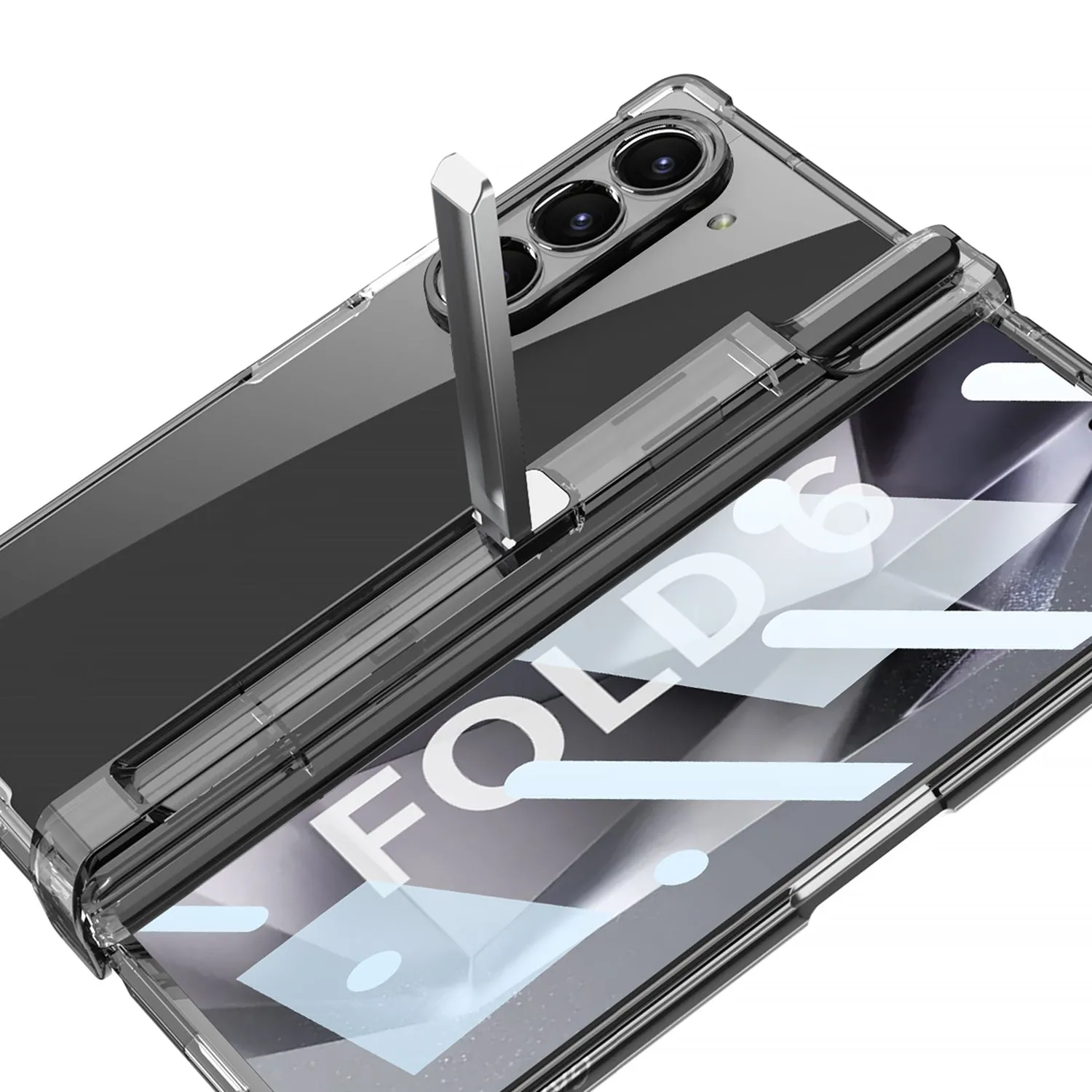 Transparent Shockproof Phone Case With Screen Protector & Pen Box For Samsung Galaxy Z Fold6