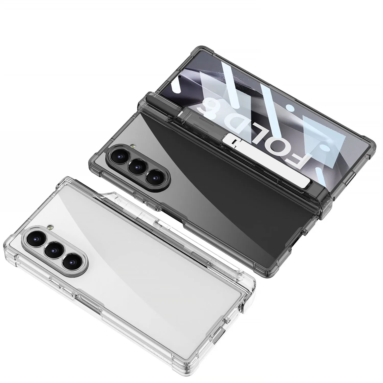 Transparent Shockproof Phone Case With Screen Protector & Pen Box For Samsung Galaxy Z Fold6