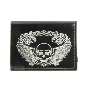 Tri-Fold Wallet - Skull/Wings