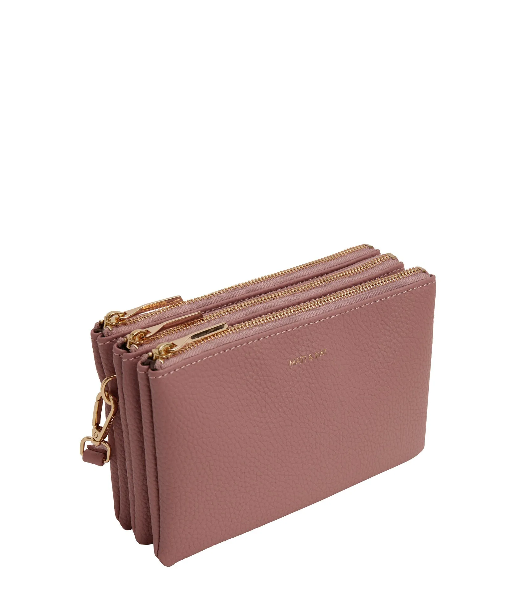 TRIPLET Vegan Crossbody Bag - Purity / ROSE