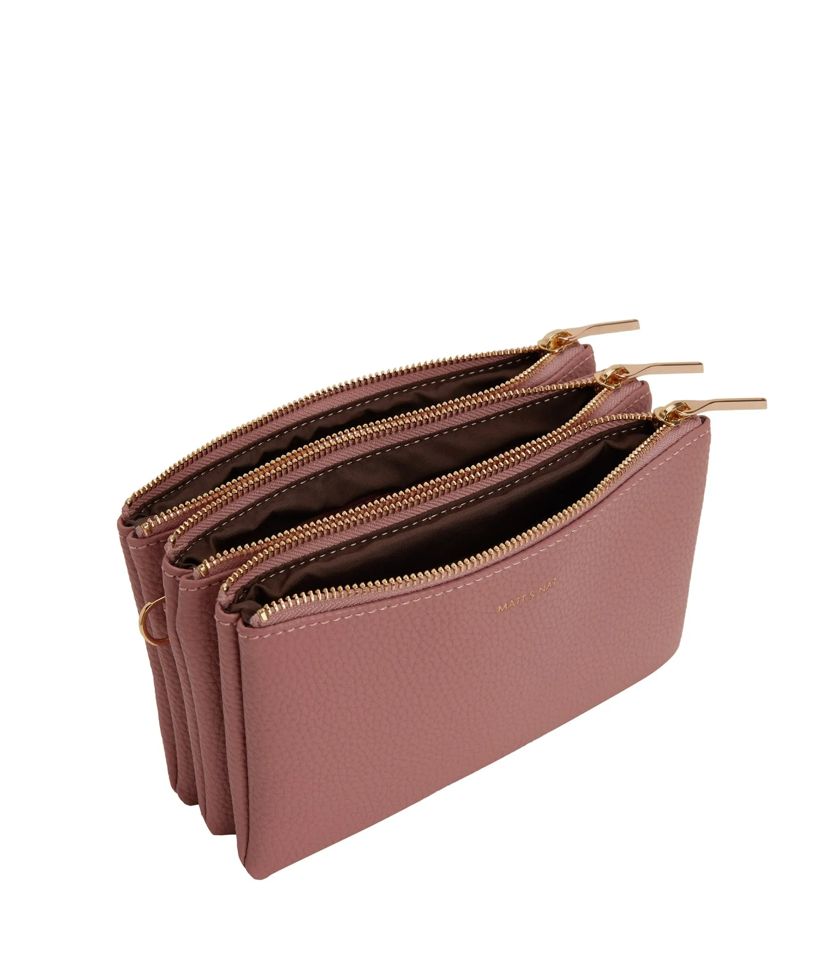 TRIPLET Vegan Crossbody Bag - Purity / ROSE
