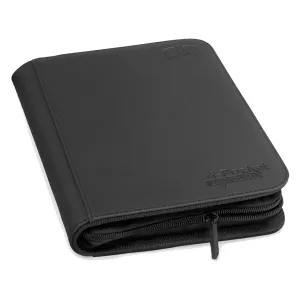 Ultimate Guard 4 Pocket ZipFolio XenoSkin Black Folder