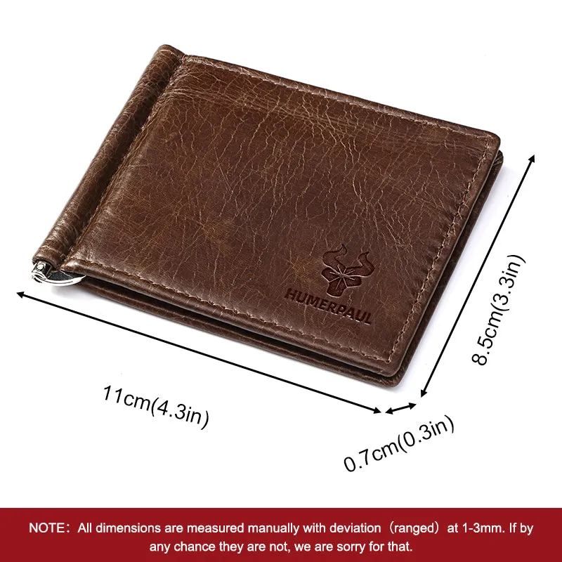 Ultra-thin Men's Money Clip Wallet