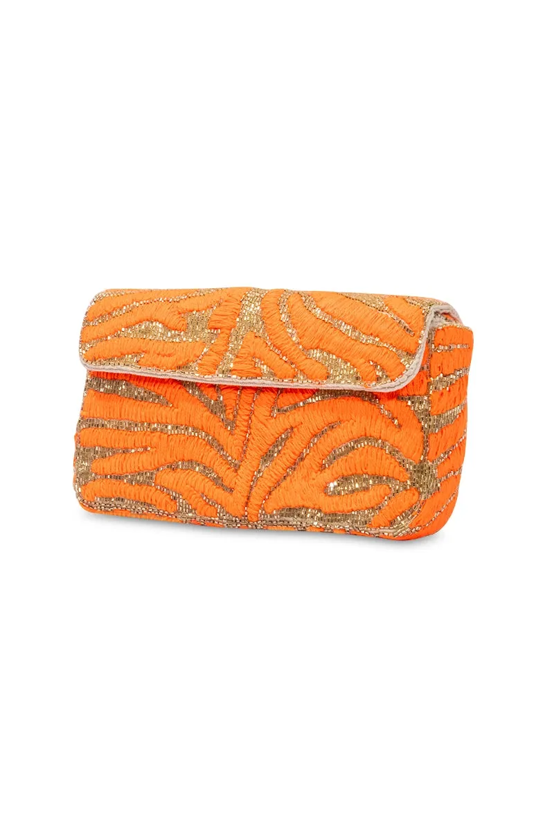 Urban Tiger Pattern Embroidery Shoulder Bag