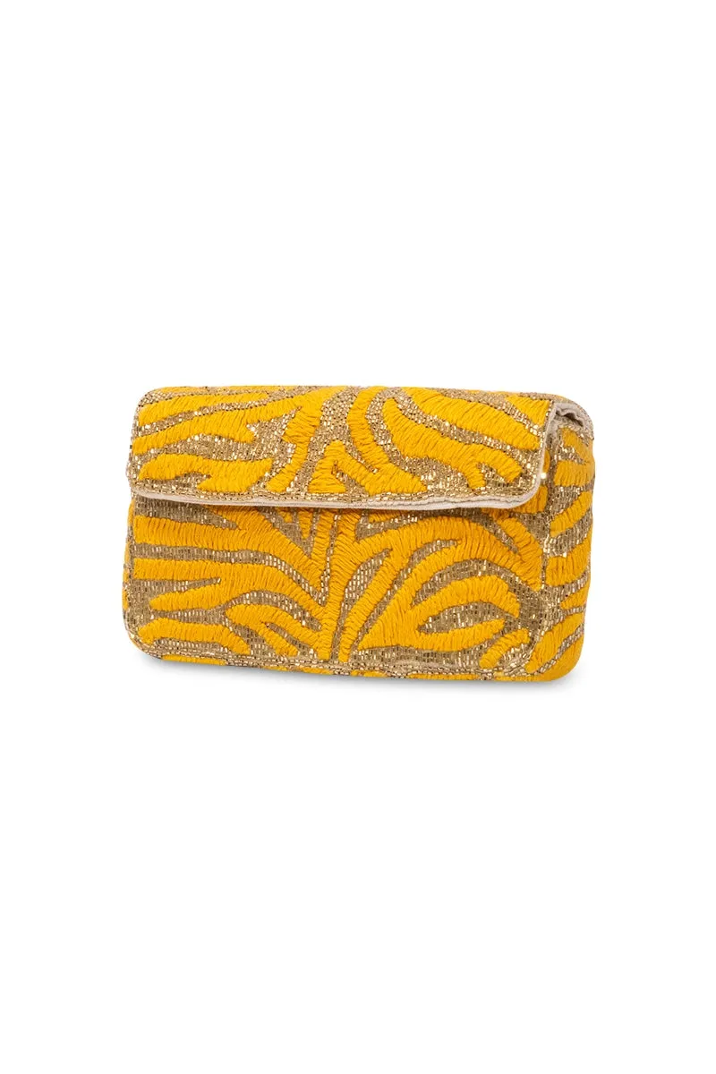 Urban Tiger Pattern Embroidery Shoulder Bag