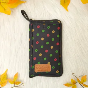 Utility Wallets Black Colour with Green Dots Design