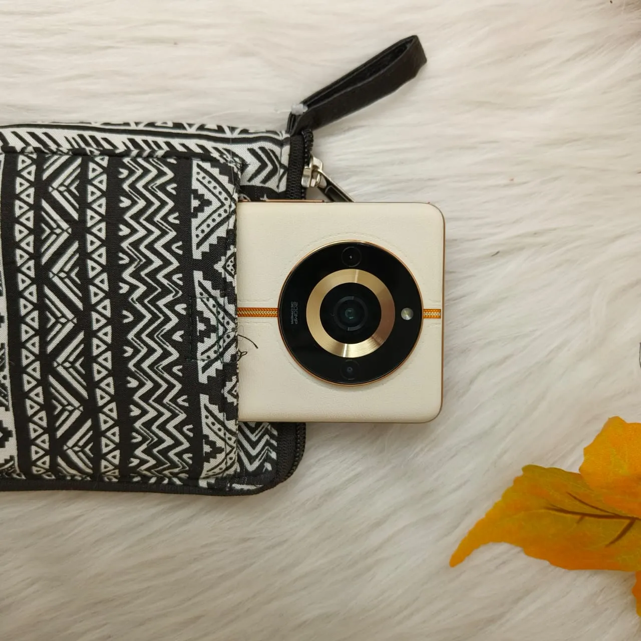 Utility Wallets Black Colour with Multi Colour Prints
