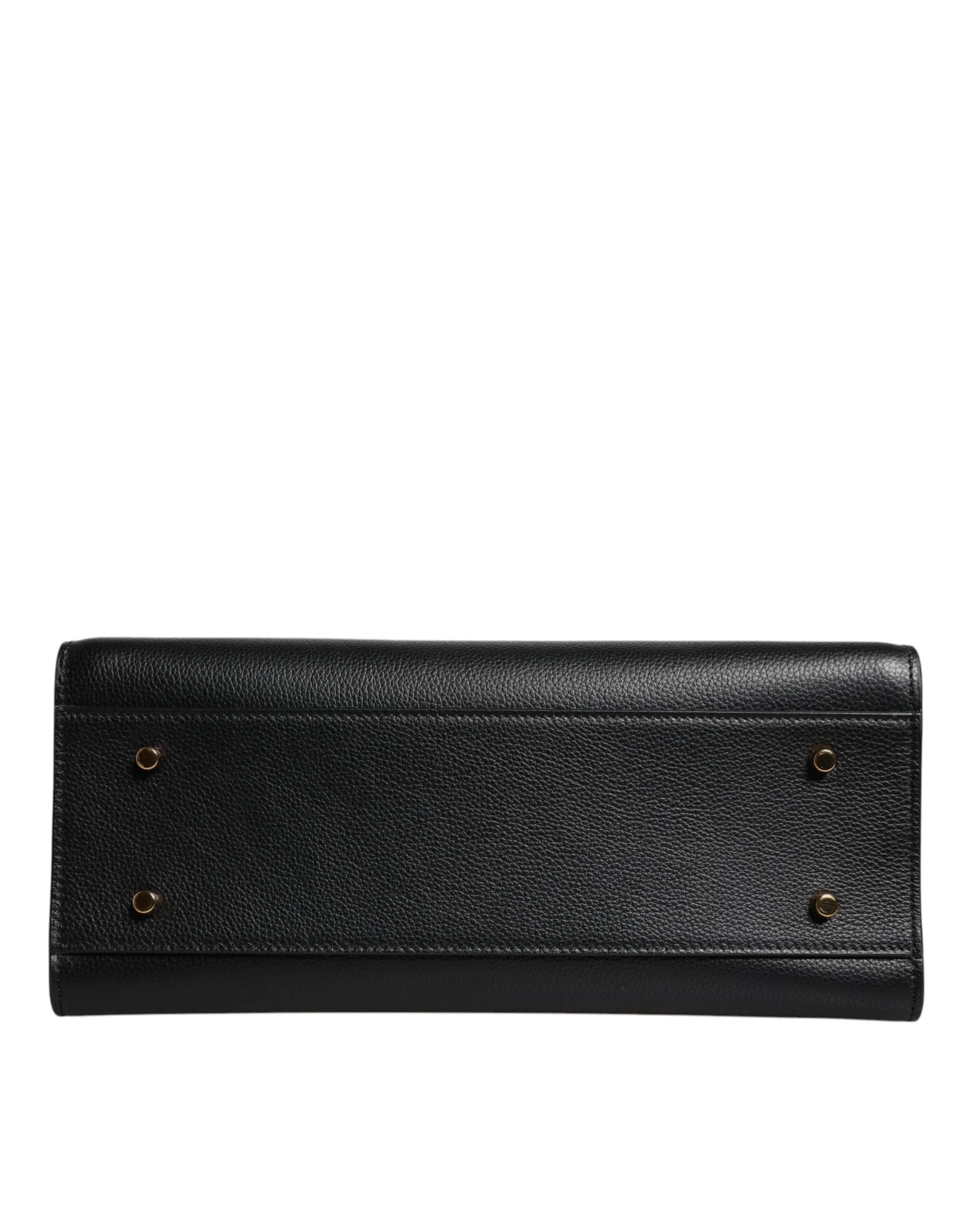 Versace Black Large Leather Top Handle Shoulder Crossbody Bag
