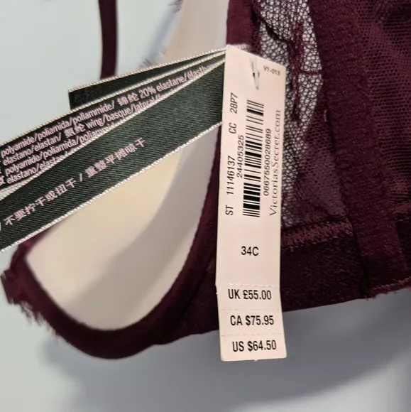 Victoria's Secret Very Sexy Push Up Bra 34C