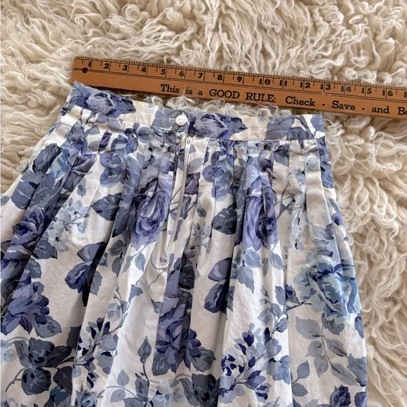 Vintage 80’s Talbots Floral Cotton Skirt