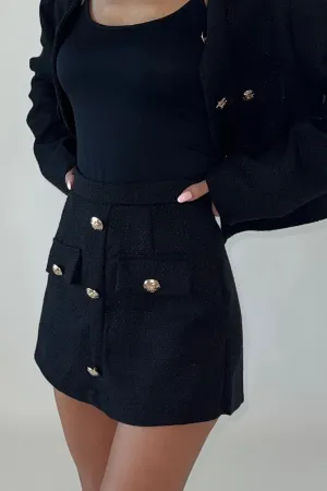 Violet Tweed Skort