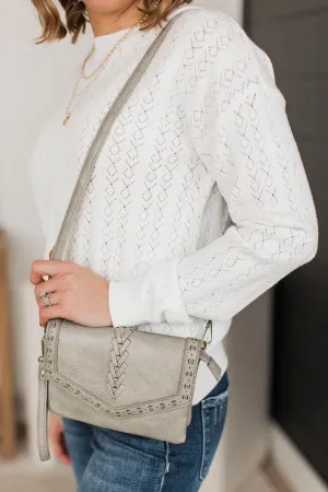 Want It All Crossbody Purse- Grey