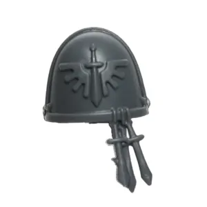 Warhammer 40K Games Workshop  Space Marines Dark Angels Shoulder Pad D