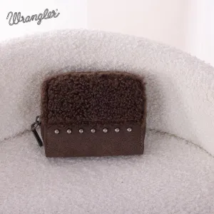 WG160-W014  Wrangler Sherpa  Bi-Fold Wallet -Coffee
