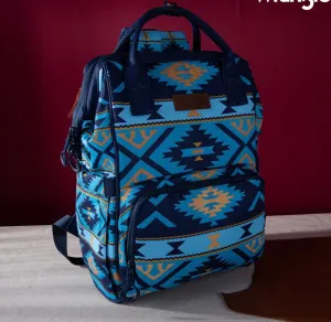 WG2204-9110 Wrangler Aztec Printed Callie Backpack - Navy
