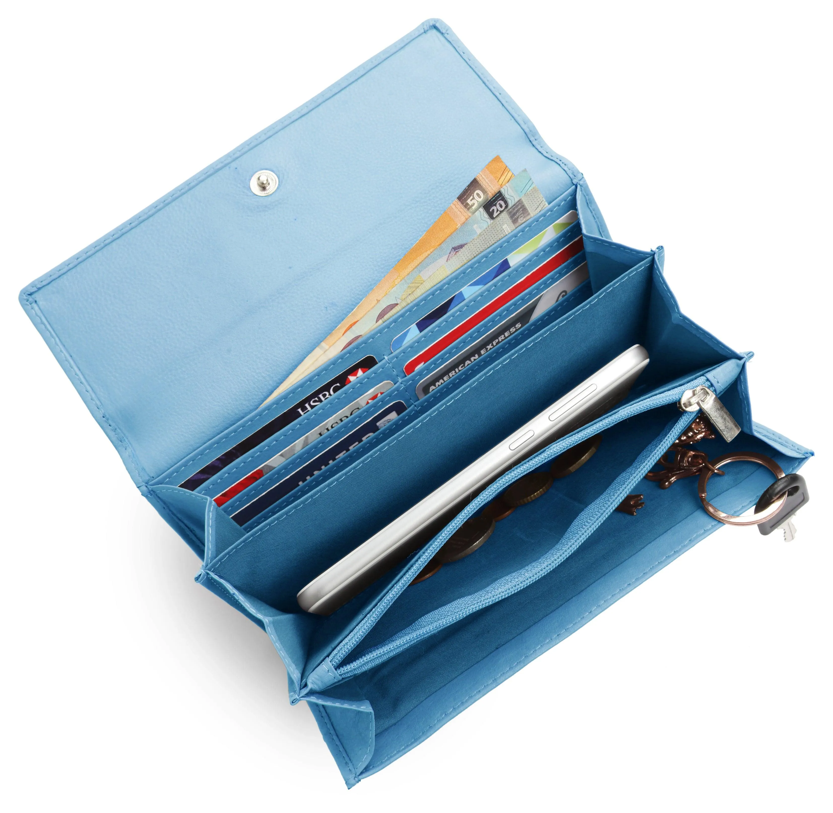 WILDHORN® Women's Leather Wallet and Pen Combo Set