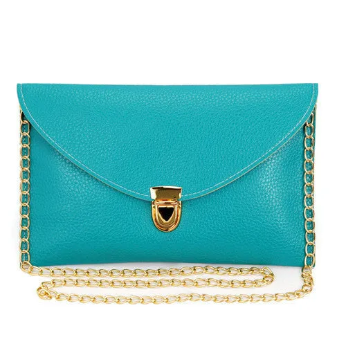 Women Clutch Bags Fashion Chain Envelope Candy Color Handbags Small Shoulder Bag Casual