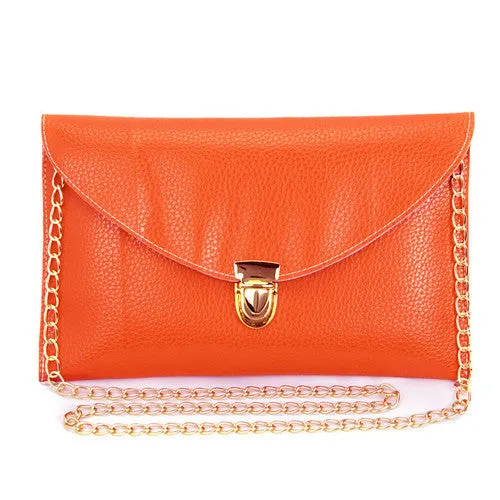 Women Clutch Bags Fashion Chain Envelope Candy Color Handbags Small Shoulder Bag Casual