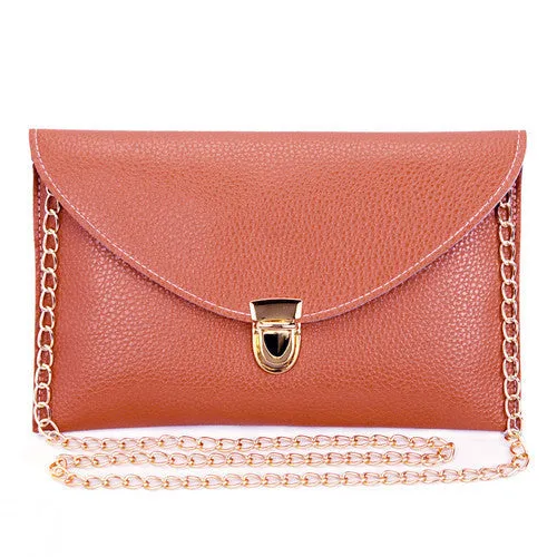 Women Clutch Bags Fashion Chain Envelope Candy Color Handbags Small Shoulder Bag Casual