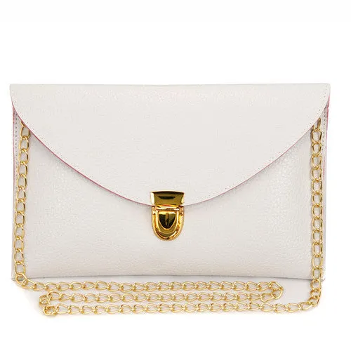 Women Clutch Bags Fashion Chain Envelope Candy Color Handbags Small Shoulder Bag Casual