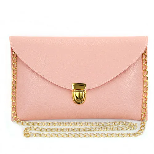 Women Clutch Bags Fashion Chain Envelope Candy Color Handbags Small Shoulder Bag Casual