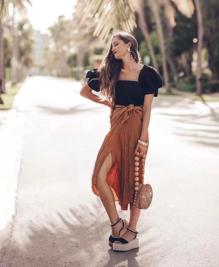 Wood Bead Shoulder Bag, Woven Circular, Round Bamboo Crossbody Totes Vintage Summer Beach Clutch