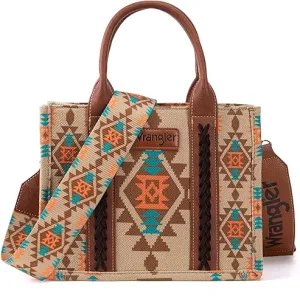 Wrangler Aztec Small Tote Tan