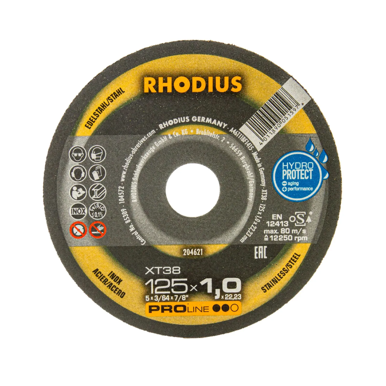 XT 38 Trennscheibe 125 x 1 mm, Geeignet für Stahl & Edelstahl, Stückzahl wählbar