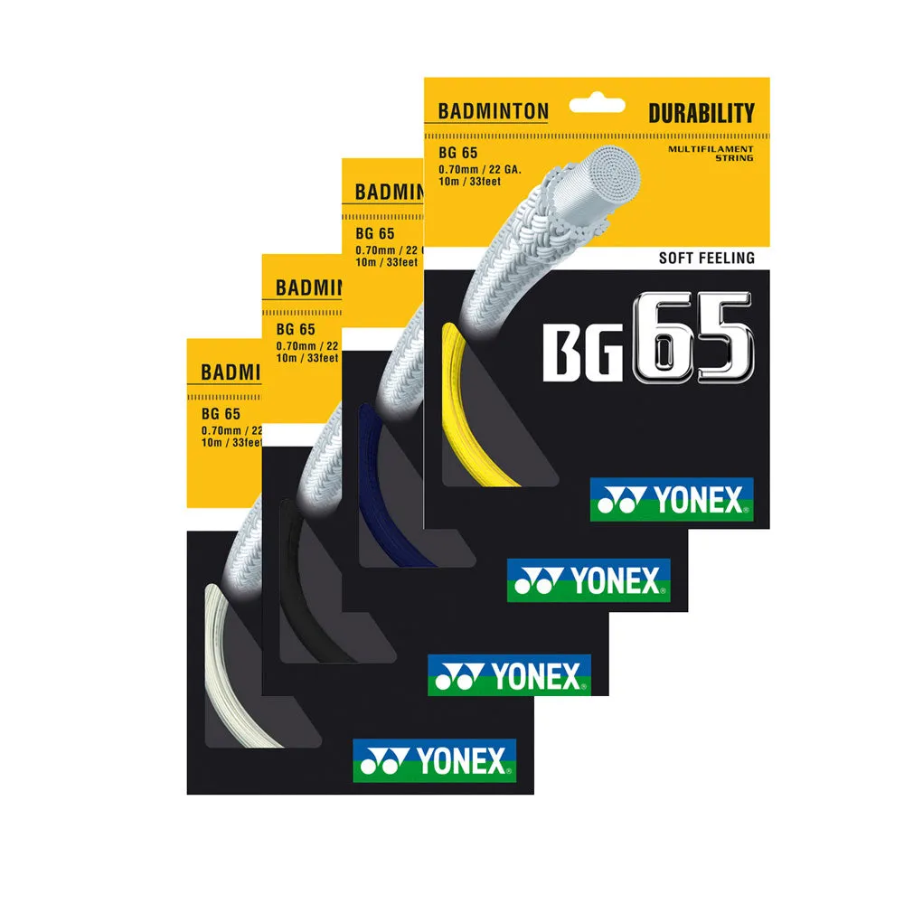 Yonex BG 65 set (3 colors)