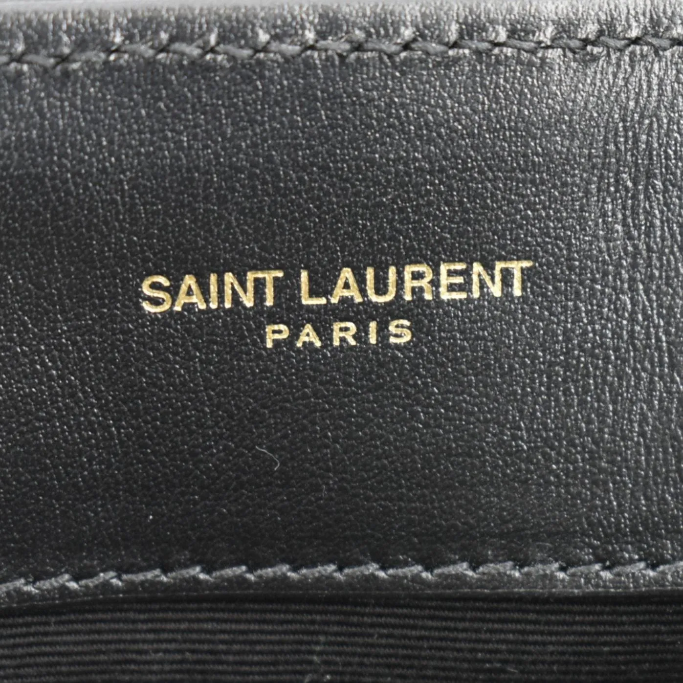 YVES SAINT LAURENT Loulou Medium Quilted Leather Crossbody Bag Black