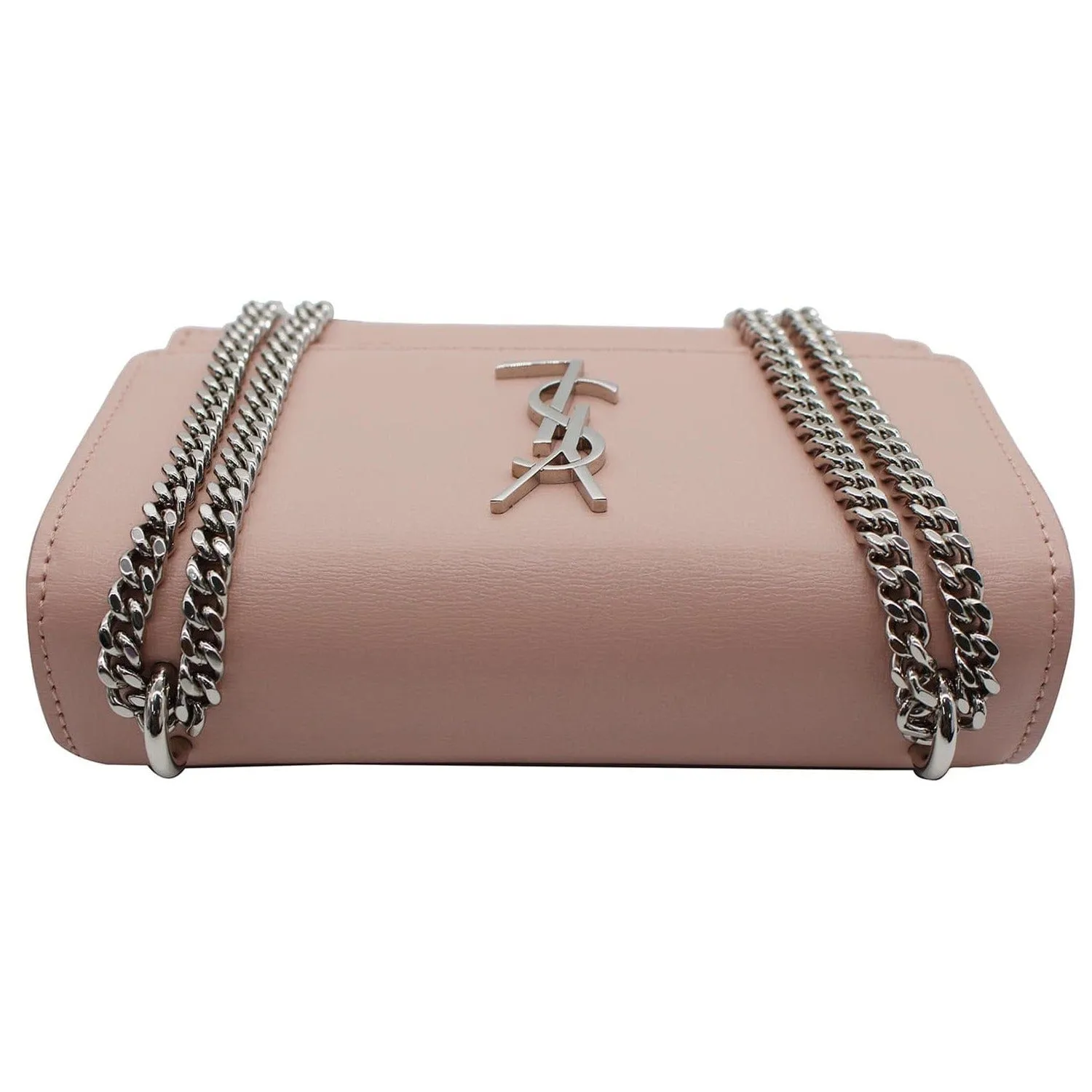 YVES SAINT LAURENT Monogram Sunset Medium Leather Shoulder Bag Pink