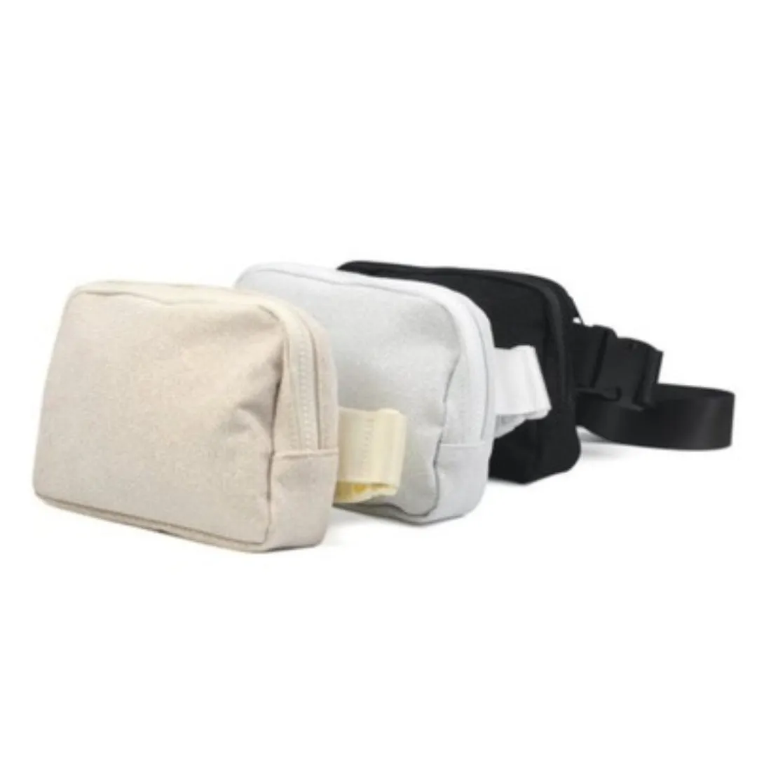 Zenana Beige Glitter Crossbody Fanny Pack Waist Bag U-228