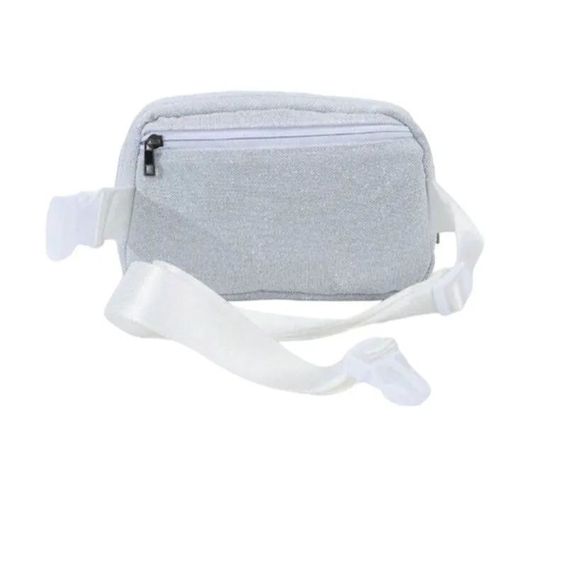 Zenana Beige Glitter Crossbody Fanny Pack Waist Bag U-228