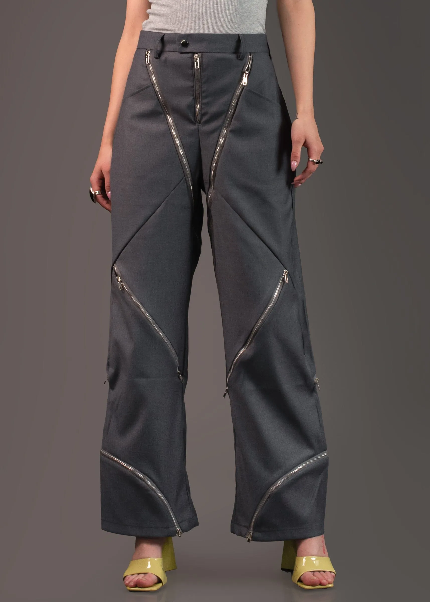 Zip It Wide Leg Trouser