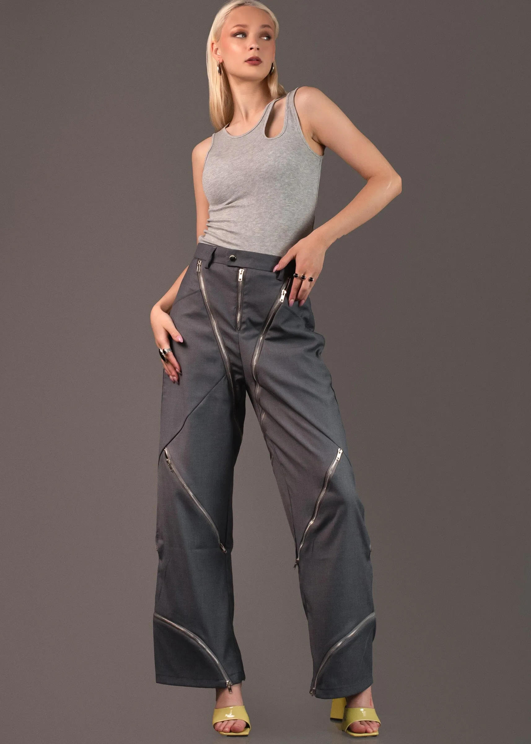 Zip It Wide Leg Trouser