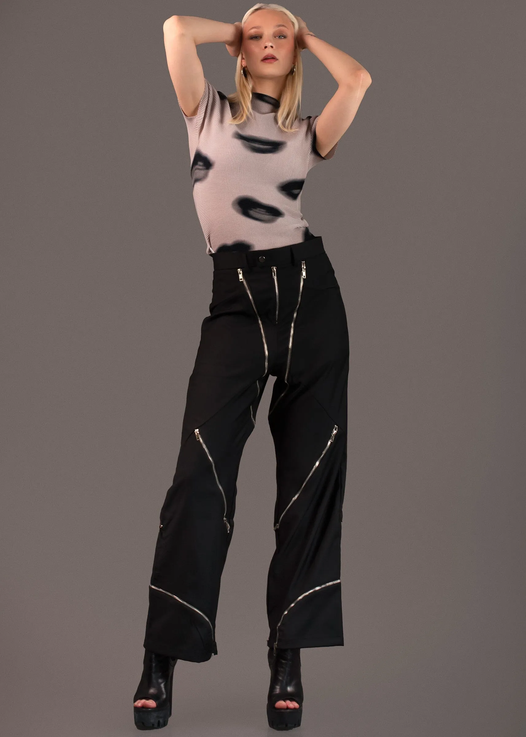 Zip It Wide Leg Trouser